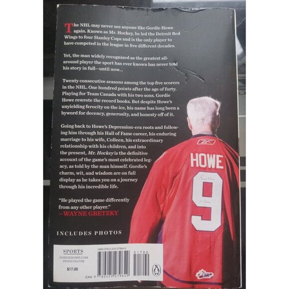Mr. Hockey: The Autobiography of Gordie Howe, Foreword by Bobby Orr Hardc - Picture 2 of 2